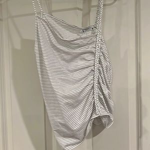 Zara striped tank with unique braided strap